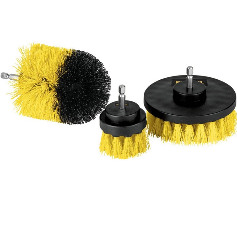 Juego De Cepillos Para Taladro Para Limpieza 3 Pzas Pretul