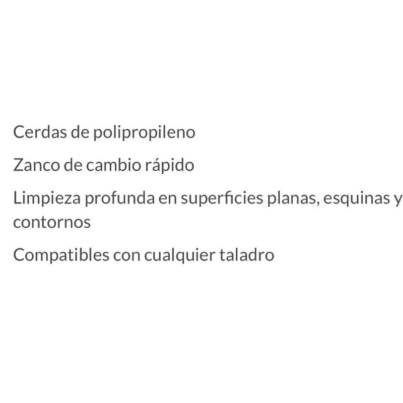 Juego De Cepillos Para Taladro Para Limpieza 3 Pzas Pretul