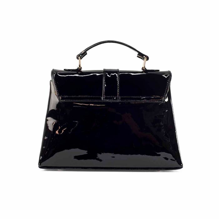 Bolso de Piel Charol AngeLozano con Rebozo de Seda