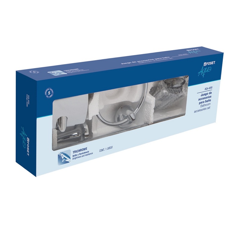 Juego Accesorios Para Baño 6 Piezas  Portavaso cepillero  Jabonera toallero