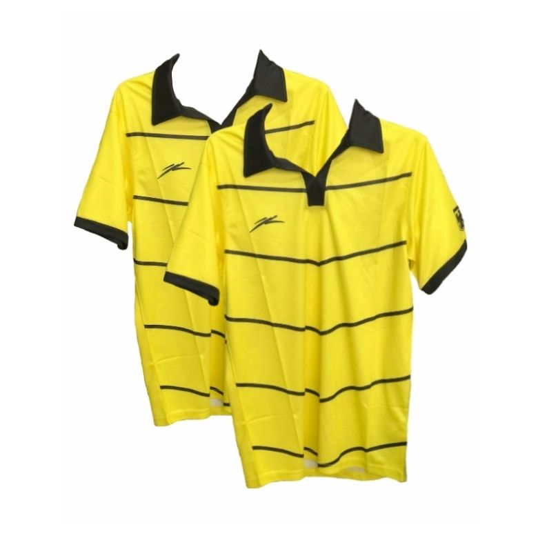 Paquete 2 Playeras Deportivas Atlética Amarilla Polo Original T01FU15122