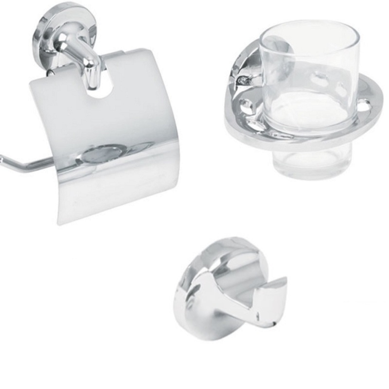 Juego Accesorios Para Baño 6 Piezas  Portavaso cepillero  Jabonera toallero