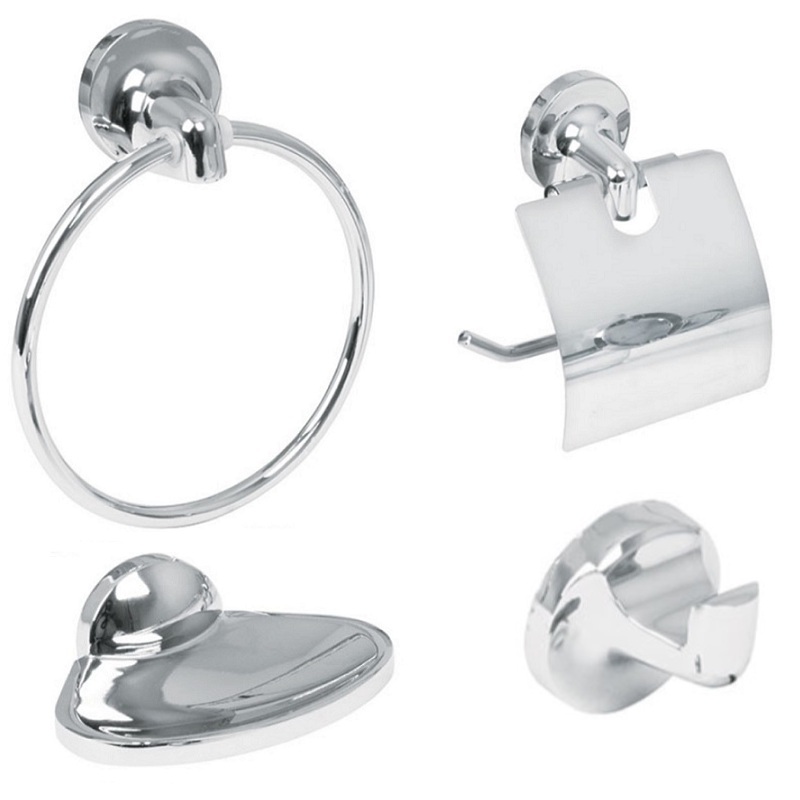 Juego Accesorios Para Baño 6 Piezas  Portavaso cepillero  Jabonera toallero