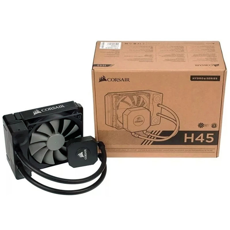 ENFRIAMIENTO LIQUIDO CORSAIR H45 120MM 2XFAN SOCKET 1150 1151 1155 1156 1366 2011 2011 3 2066 FM1 CW 906002