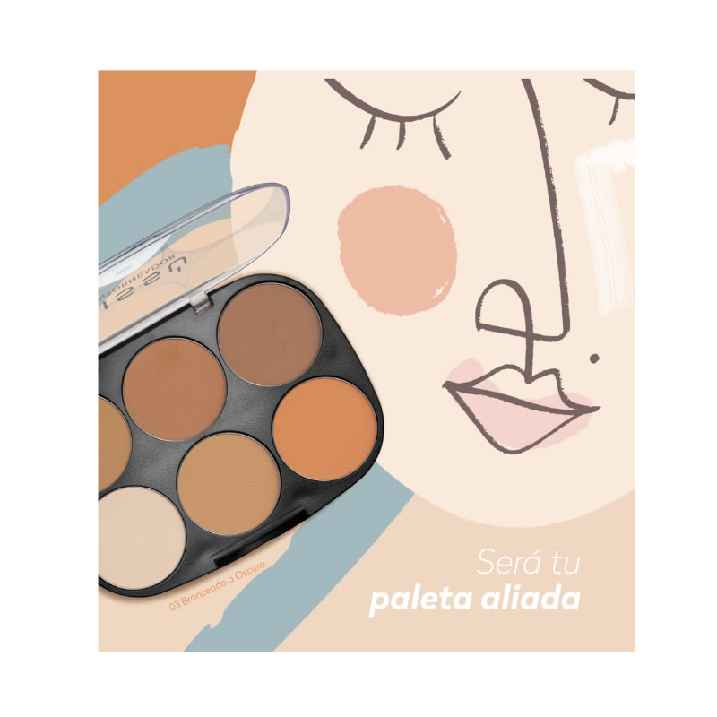 Contorneador Bissú Fácil Aplicación y Difuminación 3 Tonos.