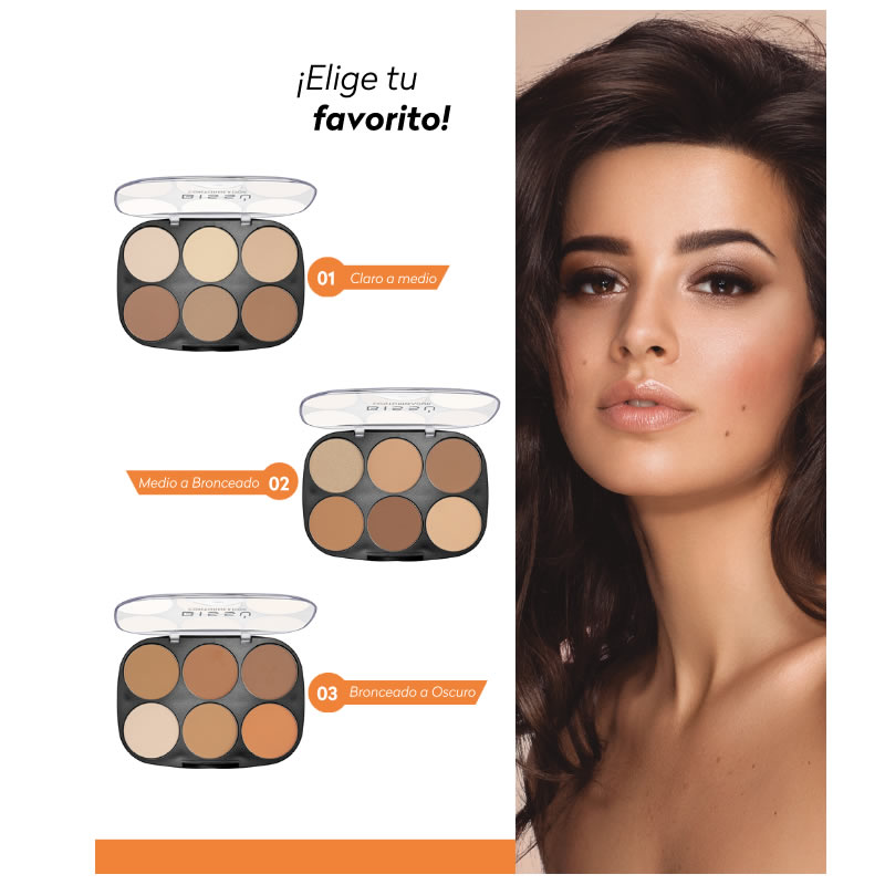 Contorneador Bissú Fácil Aplicación y Difuminación 3 Tonos.