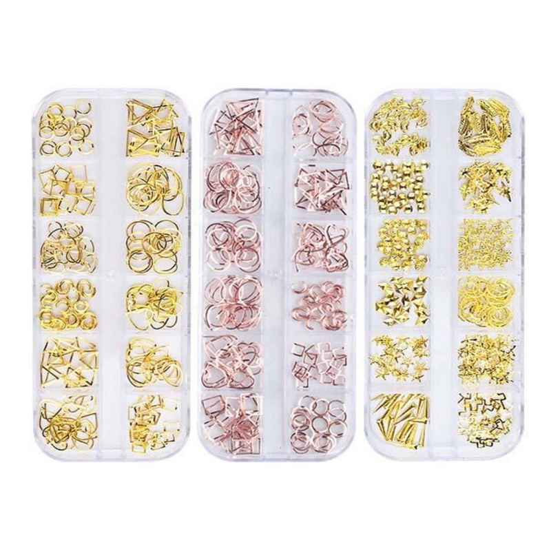 Decoración Nail Art Kit De Accesorios Para Uñas Set 36 Piezas Arte Manicura Maquillaje De Uñas