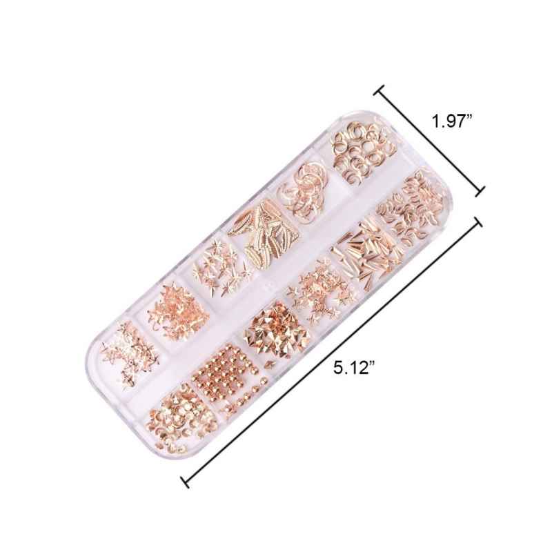 Decoración Nail Art Kit De Accesorios Para Uñas Set 36 Piezas Arte Manicura Maquillaje De Uñas