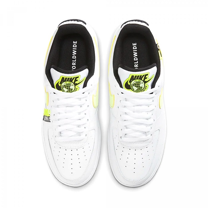 TENIS NIKE AIR FORCE 1 07 LV8 WORLDWIDE PACK BLANCO CON VERDE (CK6924-101)