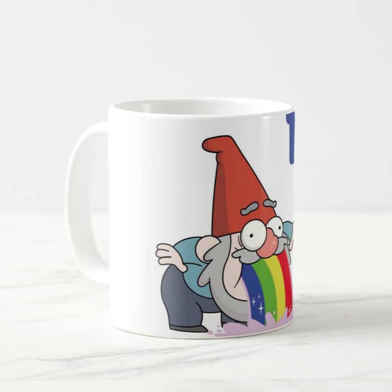 Taza cerámica Gravity Falls Gnomo Vomito - Mug Gnomo Vomit