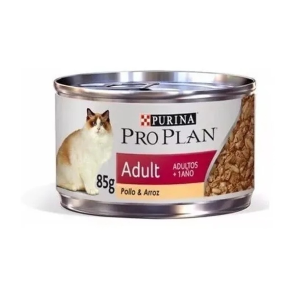 85g Lata Alimento Humedo Gato Adulto Pollo Arroz Pro Plan
