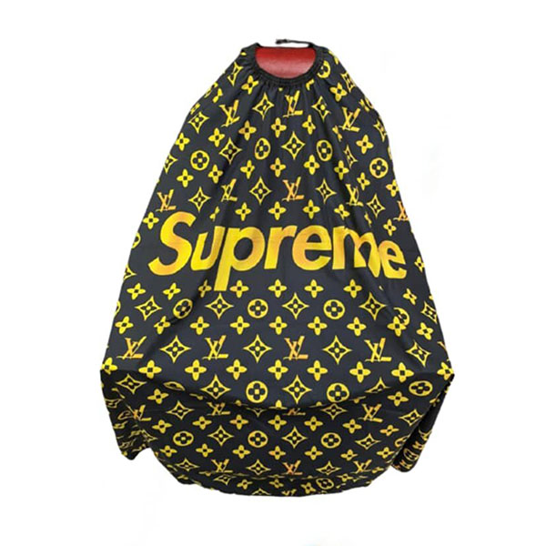 Capa para Corte De Cabello para barbero  Barbería Estética Peluquería Supreme Negro con Dorado 