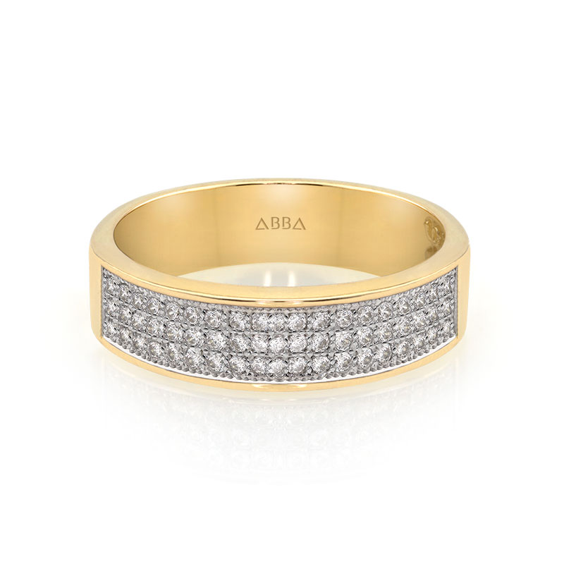 ARGOLLA ENSUEÑO MICRO PAVÉ ORO 14K ABBA JOYAS