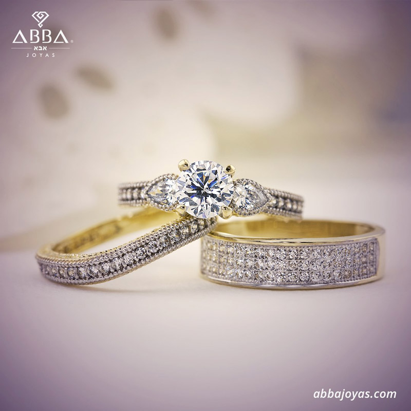 ARGOLLA ENSUEÑO MICRO PAVÉ ORO 14K ABBA JOYAS