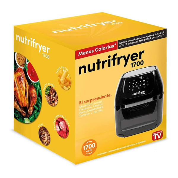 Freidora de Aire 1700 Watts Nutrifryer Pro 980027432 SMS - Negro