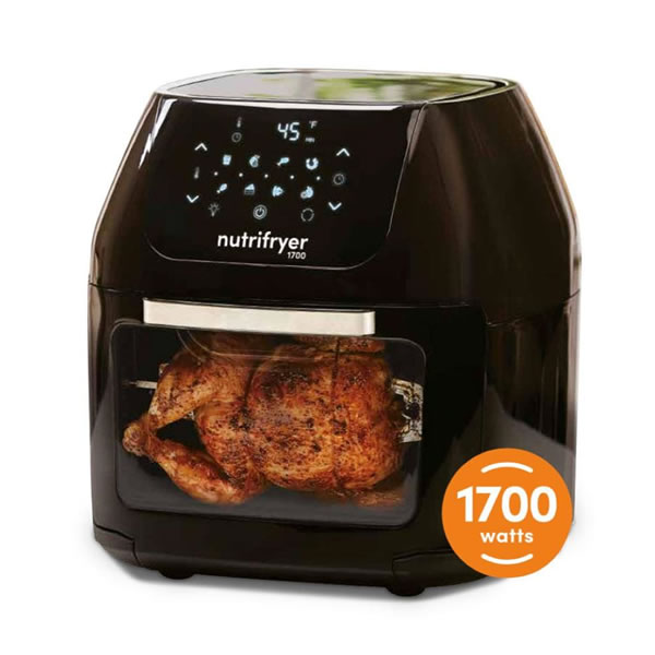 Freidora de Aire 1700 Watts Nutrifryer Pro 980027432 SMS - Negro