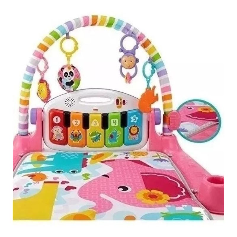 Gimnasio Deluxe Piano Pataditas Musicales Rosa FWT26 Fisher Price Mattel