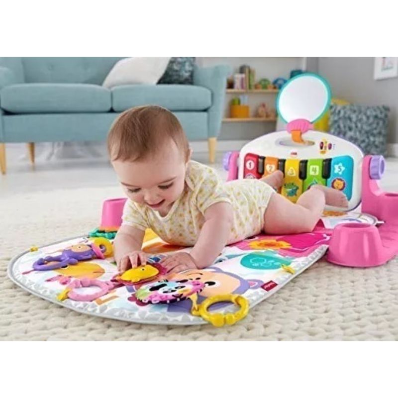 Gimnasio Deluxe Piano Pataditas Musicales Rosa FWT26 Fisher Price Mattel