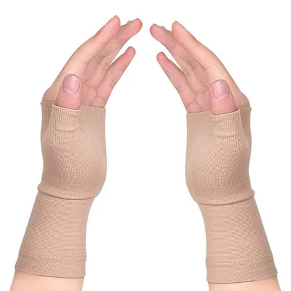Guantes De Compresión para artritis firme y Túnel Carpiano Muñequeras Nude