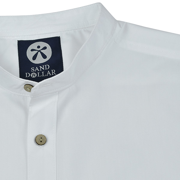 CAMISA CUELLO MAO BLANCO SAND DOLLAR PARA CABALLERO