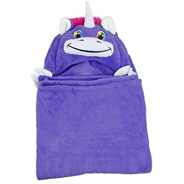 Manta Comfy Critters De Tiburón Detalles Bordados