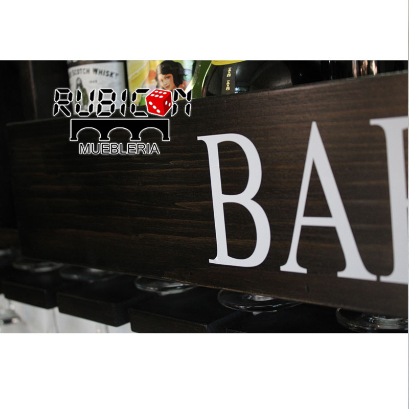 CAVA CANTINA FLOTANTE PORTA BOTELLAS DE MADERA MINI BAR 100 CM