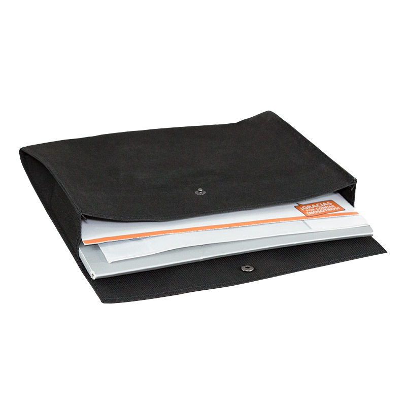 Estuche Porta documentos Tela con Broche WOTEC