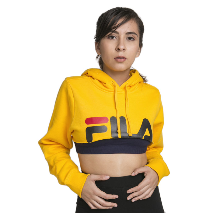 Sudadera Fila Mujer Nelia Shrug Hoodie Amarillo LW911146755