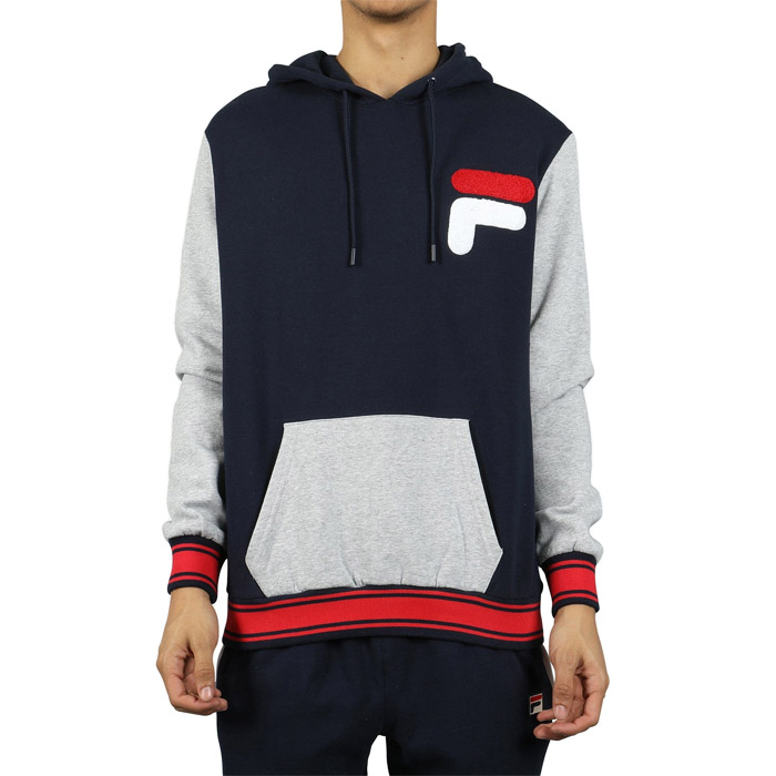 Sudadera Fila Hombre Hoodie Azul Gris LM1834AD411