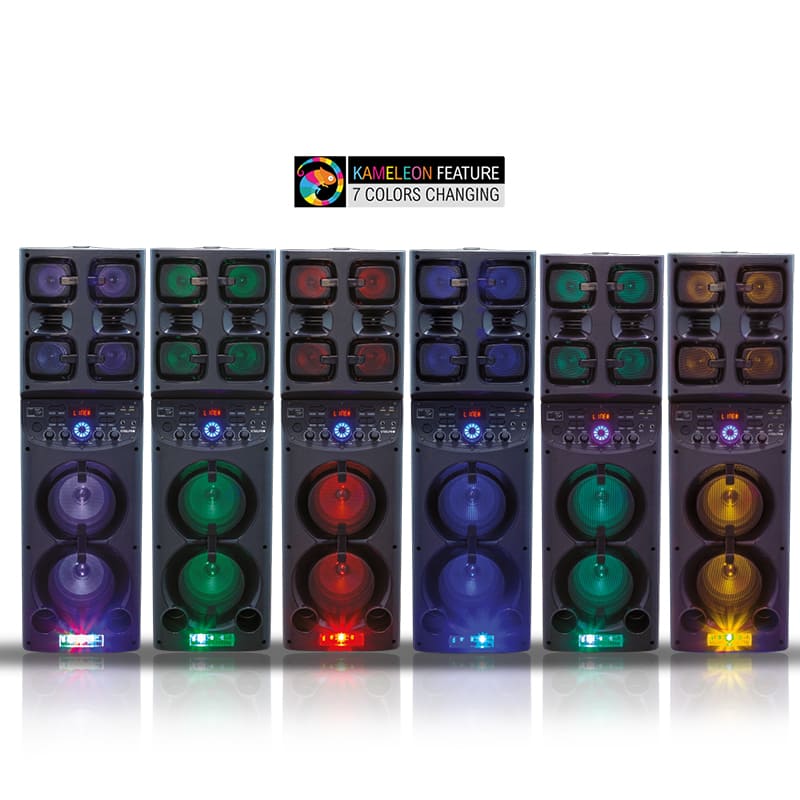 Bocina de Torre Recargable con Microfono Inalambrico, Bluetooth, TWS - JF1040 - Steelpro