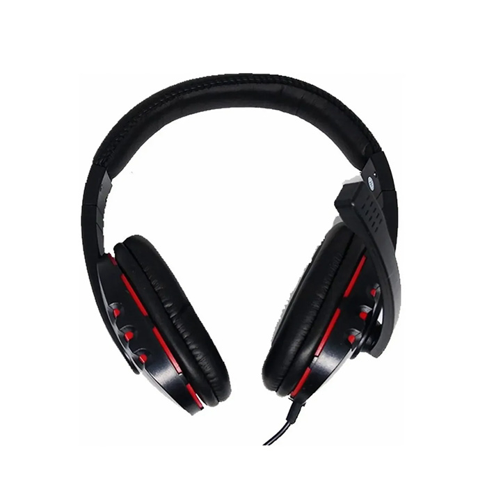 Headset Gamer Audifonos C/ Microfono Gm002 Color Rojo