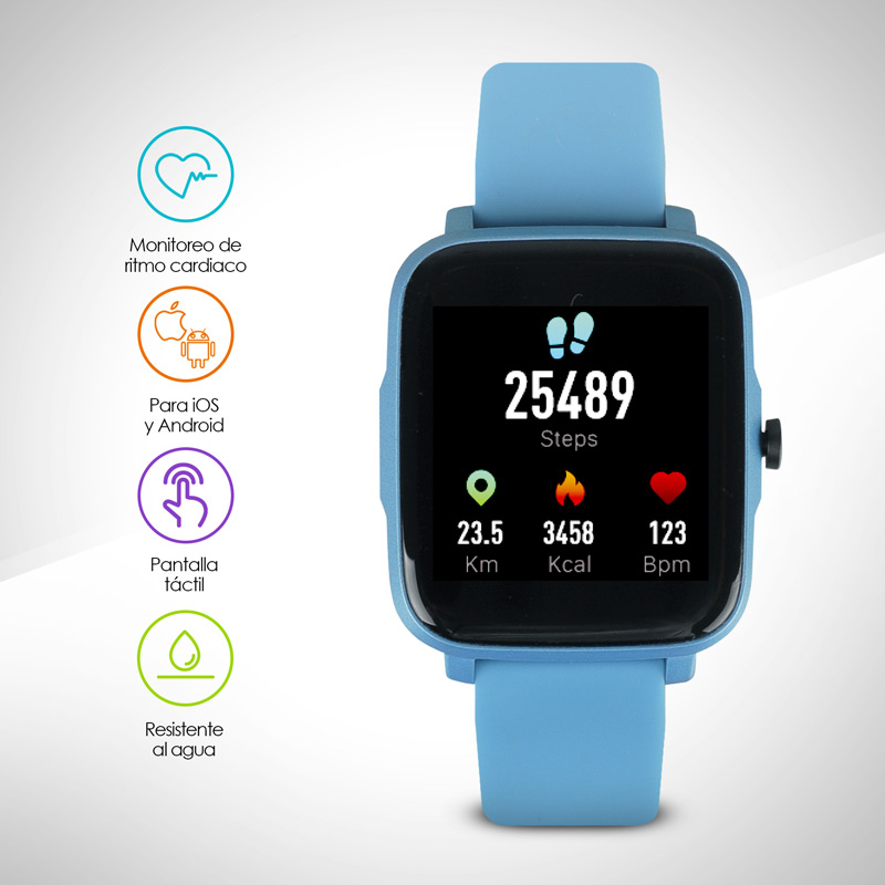 Smartwatch Reloj Inteligente Funciones de Salud Mod. W95 Redlemon
