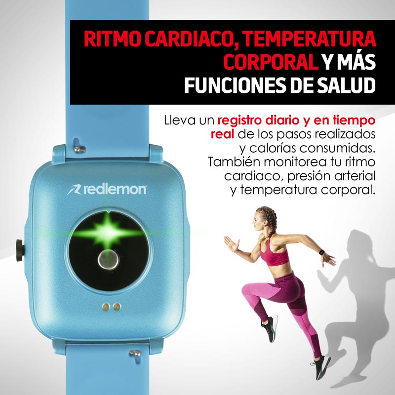 Smartwatch Reloj Inteligente Funciones de Salud Mod. W95 Redlemon