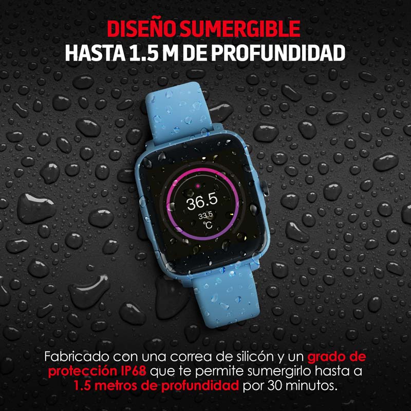Smartwatch Reloj Inteligente Funciones de Salud Mod. W95 Redlemon