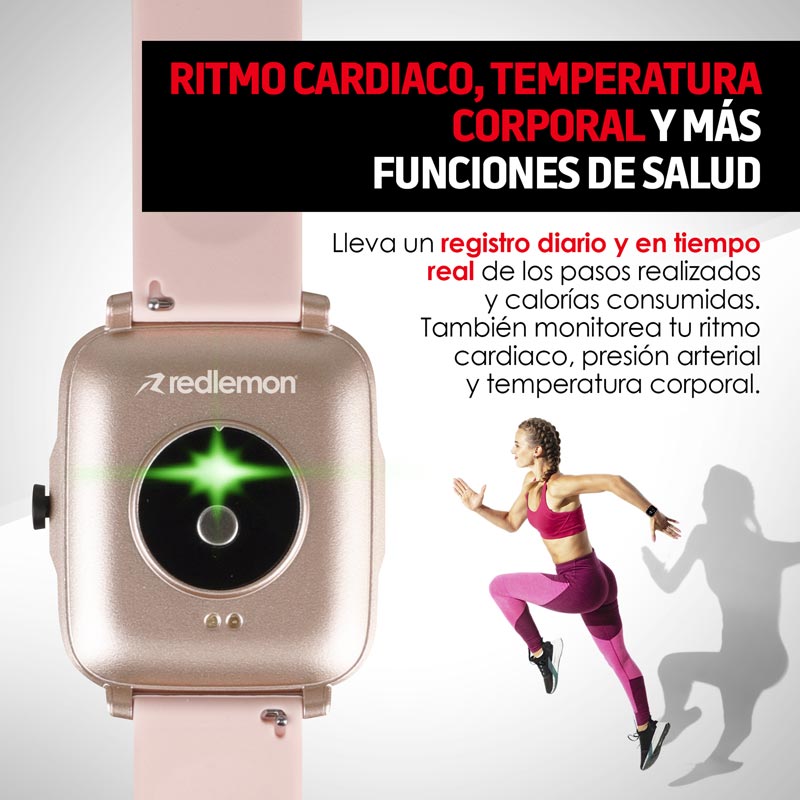 Smartwatch Reloj Inteligente Funciones de Salud Mod. W95 Redlemon