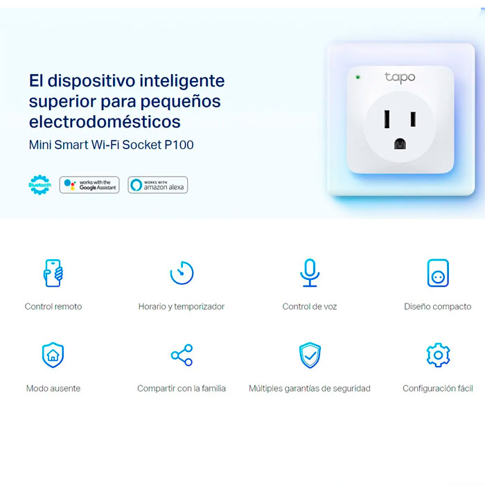 Mini Enchufe Inteligente Wifi Tapo P100 Tp-link