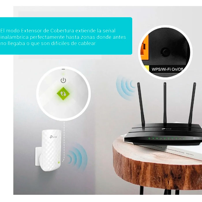 Repetidor Wifi Tp-link Re200 Dual Band Ac750