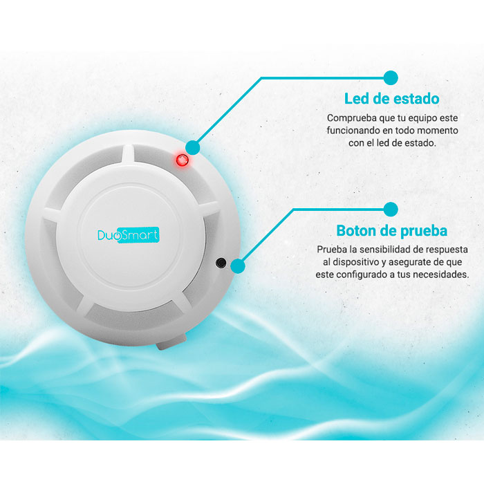 Detector De Humo Rf Csmd1 Duosmart Compatible Con C20/c30