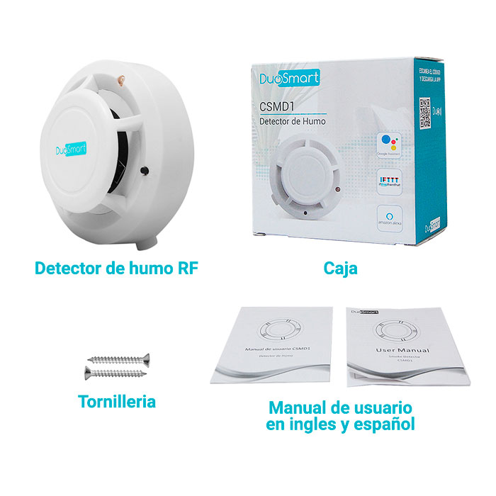 Detector De Humo Rf Csmd1 Duosmart Compatible Con C20/c30