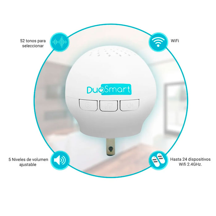 Kit Alarma Wifi 1panel+1pir+1magneto+1llavero Duosmart C20