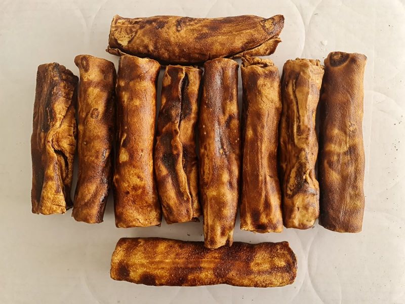 Paquete De 10 Piezas De Carnaza 12 cm Sabor Res