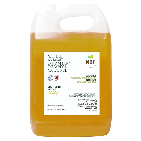 NBF ACEITE DE AGUACATE EXTRA VIRGEN  3.78 lts