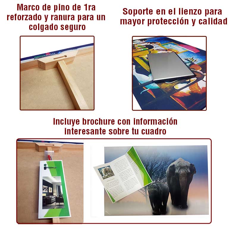 Cuadro Decorativo Canvas de Kandinsky En Blanco II