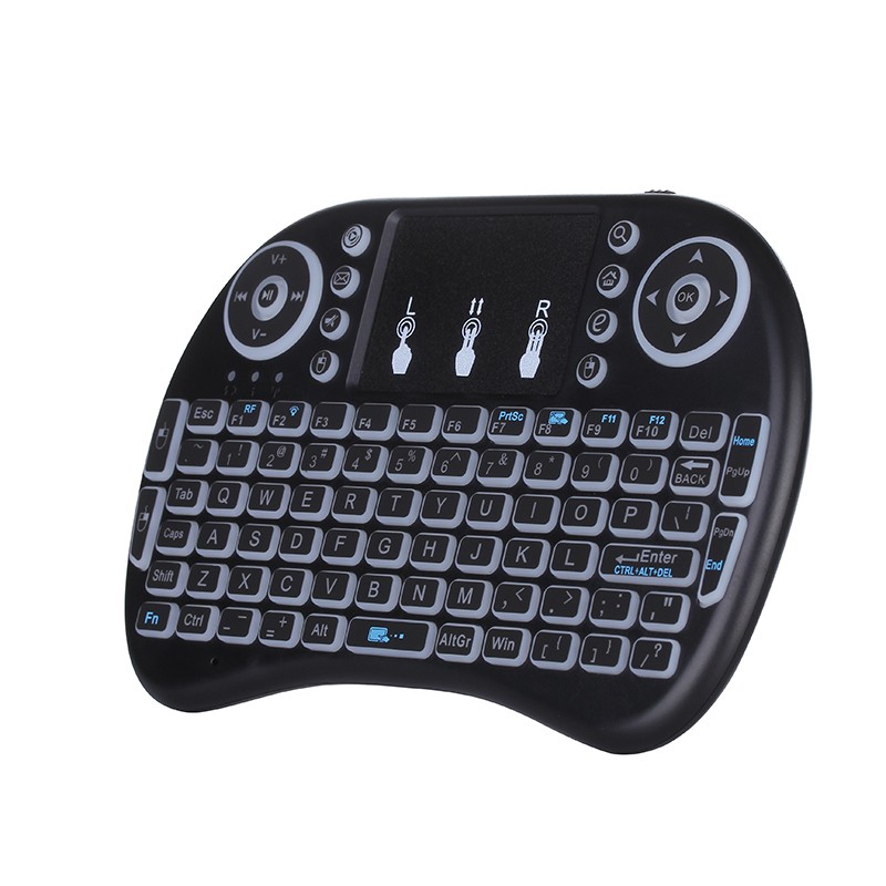Mini teclado inalámbrico Backlit FMKRFL1-IV2 para tv box, 2,4g