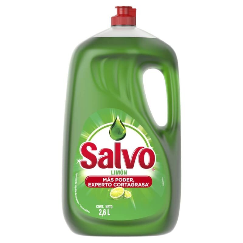 Lavatrastes Líquido Salvo Limón 2.6 l