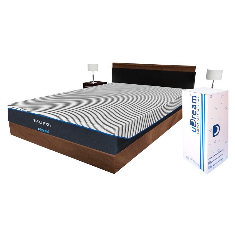 Colchón en caja uDream Modelo Evolution con Memory Foam Matrimonial.