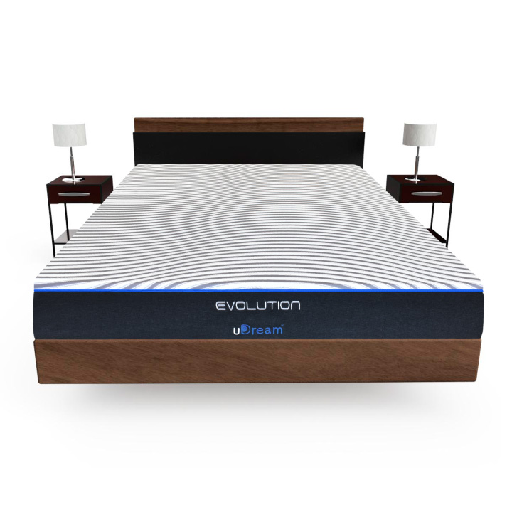 Colchón en caja uDream Modelo Evolution con Memory Foam Queen Size.