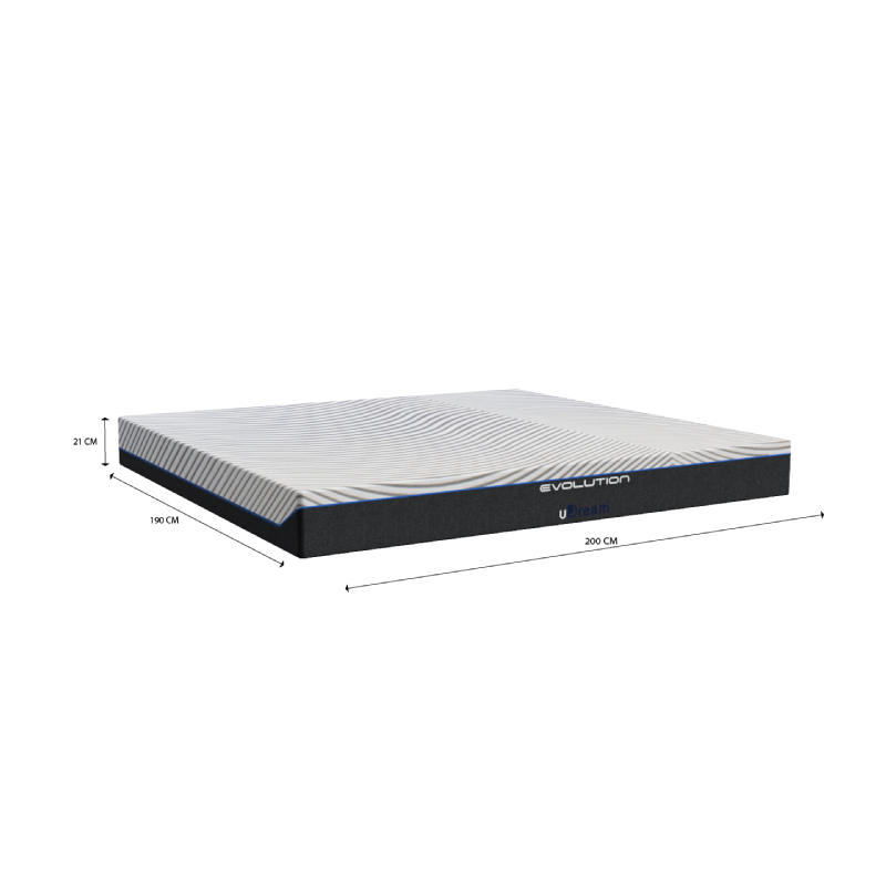 Colchón en caja uDream Modelo Evolution de Memory Foam King Size.
