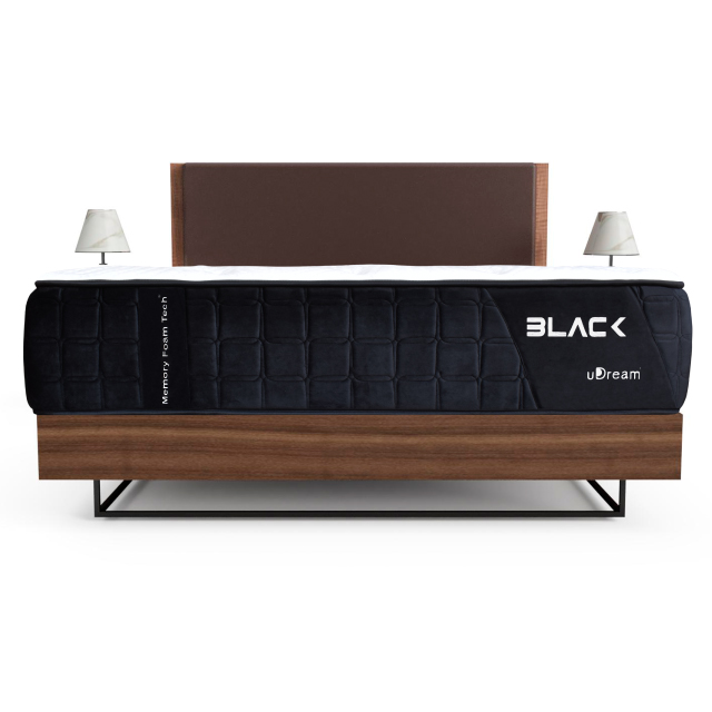 Colchón en caja uDream Modelo Premium Black con Memory Foam King Size