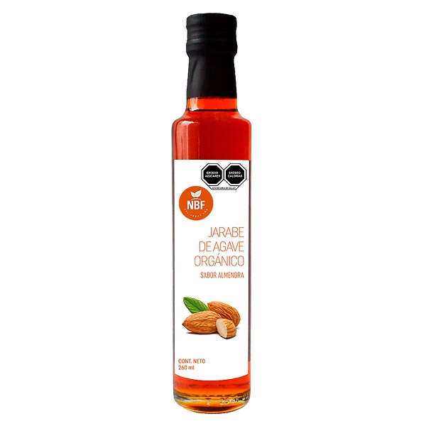 NBF JARABE DE AGAVE PREMIUM SABOR ALMENDRA 260 ml